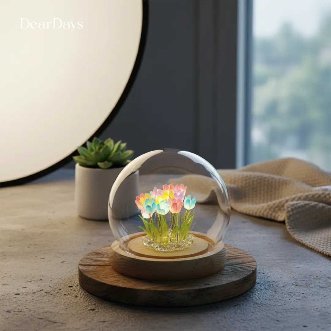 Tulip Flower Night Lamp - Multi-color 20pcs Flower - Image 3