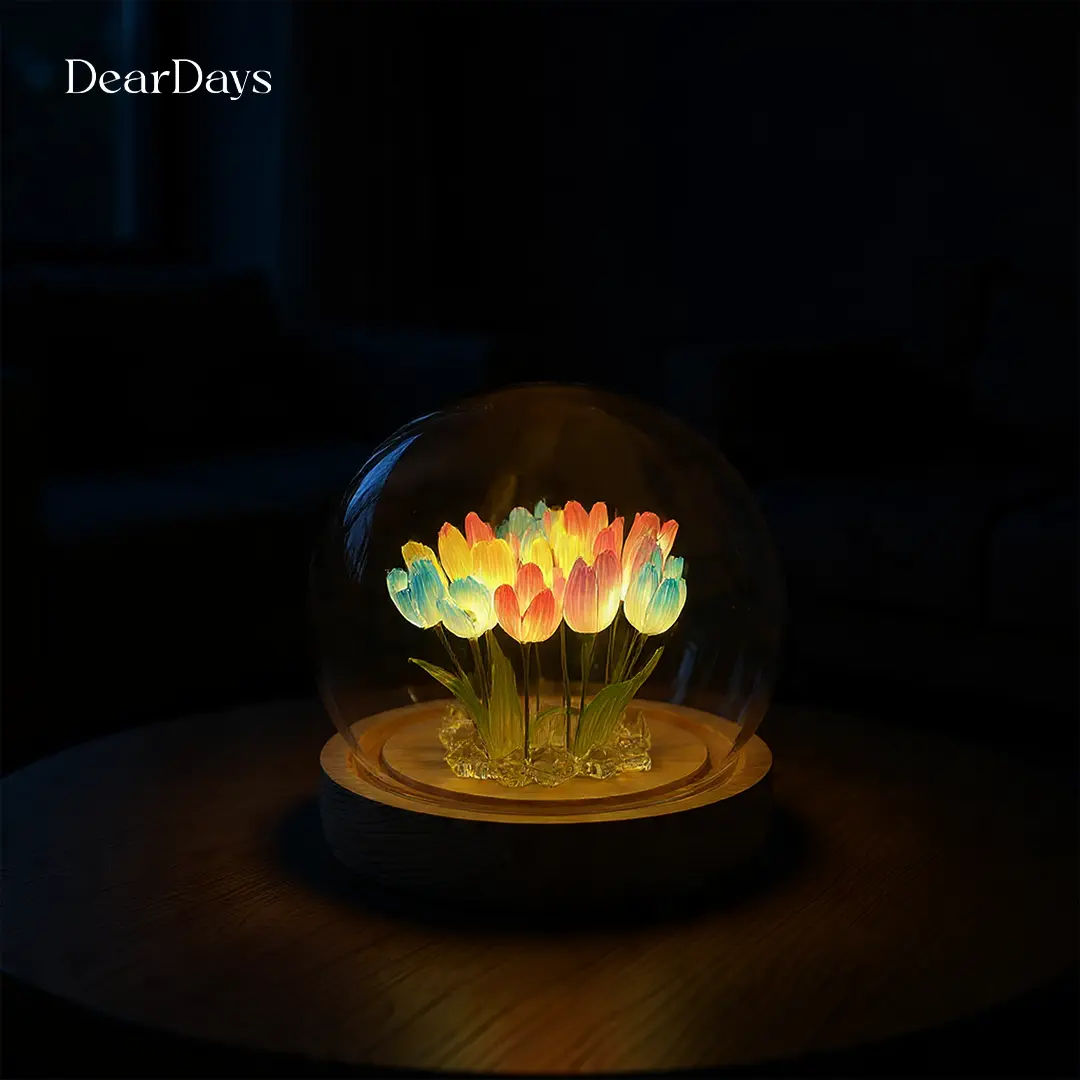 Tulip Flower Night Lamp - Multi-color 20pcs Flower - Image 7