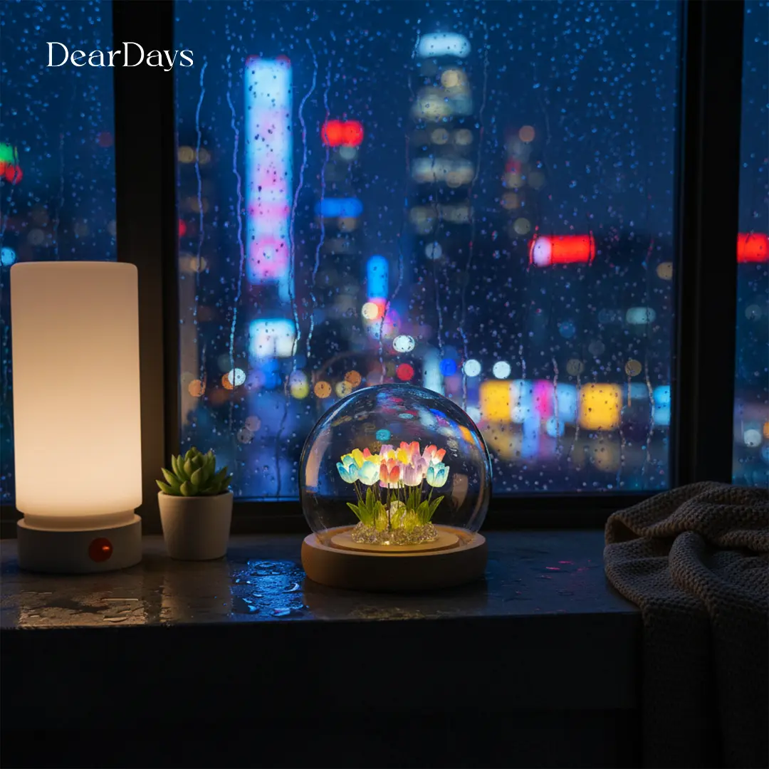 Tulip Flower Night Lamp - Multi-color 20pcs Flower - Image 9